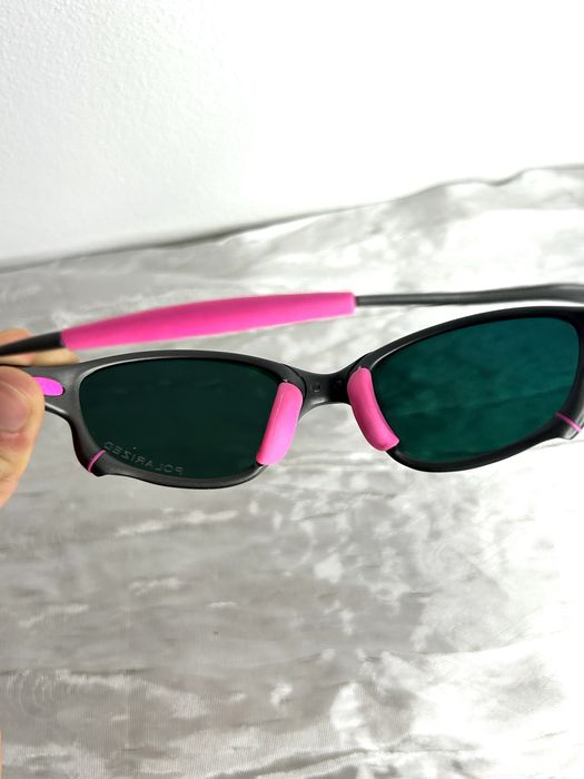 Óculos juliet rosa e cinza (metal)