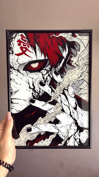 Gaara - Pintura em Vidro