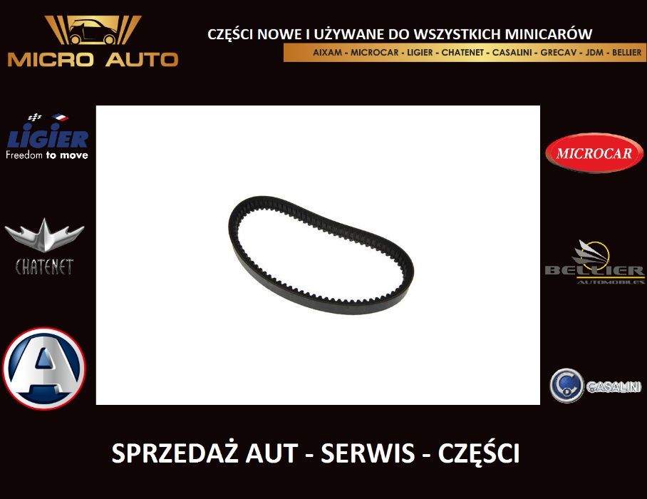 Pasek wariatora Ligier Chatenet Microcar Aixam Grecav Casalini Bellier