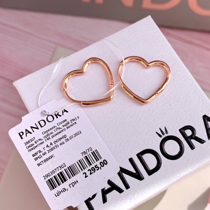 Сережки pandora оригінал, серьги пандора, сережки пандора оригінал