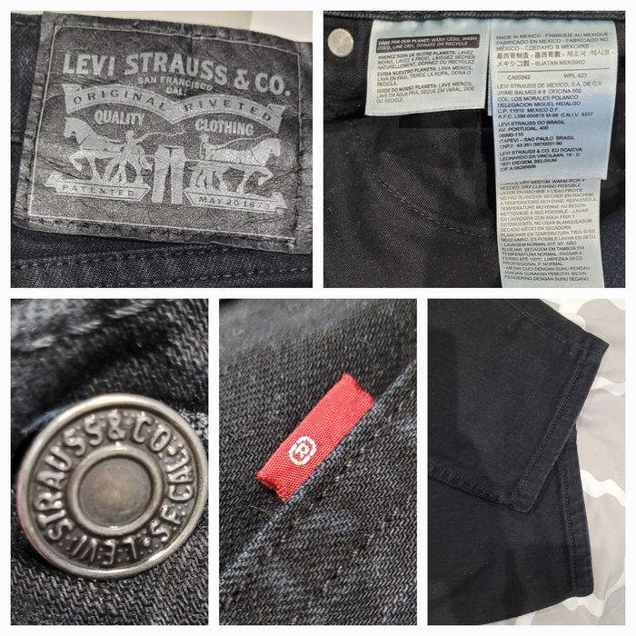 Męskie Czarne Spodnie LEVI'S 32/34 - ORYGINALNE, JAK NOWE !!!