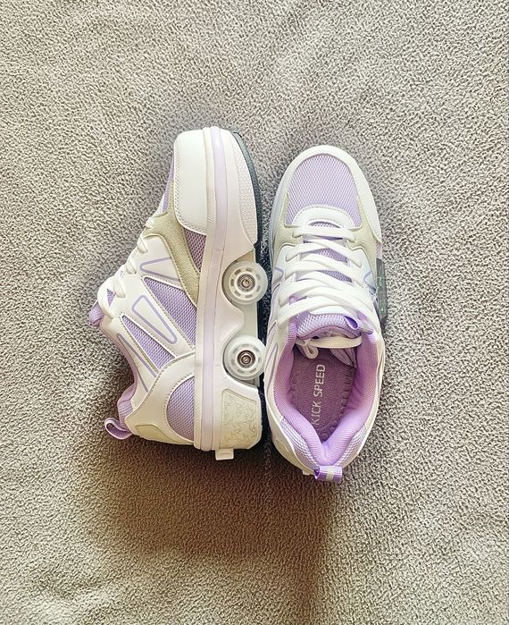 Tênis Patins 2 em 1 - Retrátil com LED Novo