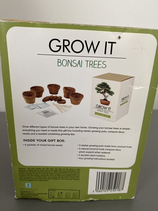 Zestaw do uprawy drzewka Bonsai