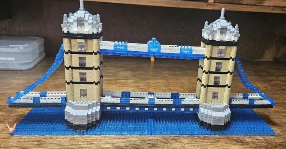 Blocos construção Tower Bridge (Londres), tipo lego