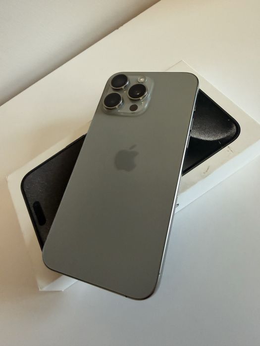 Iphone 15 pro max szary 256gb kondycja 100%