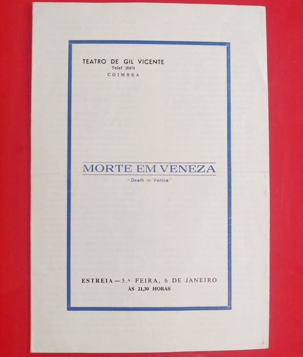 Morte em Veneza / Lauro António