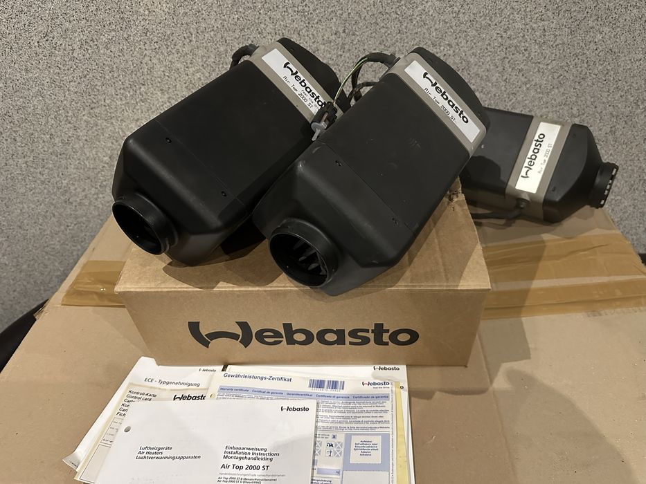 Webasto AirTop 2000 STC osobowe dostawcze ciężarowe maszyny montaż