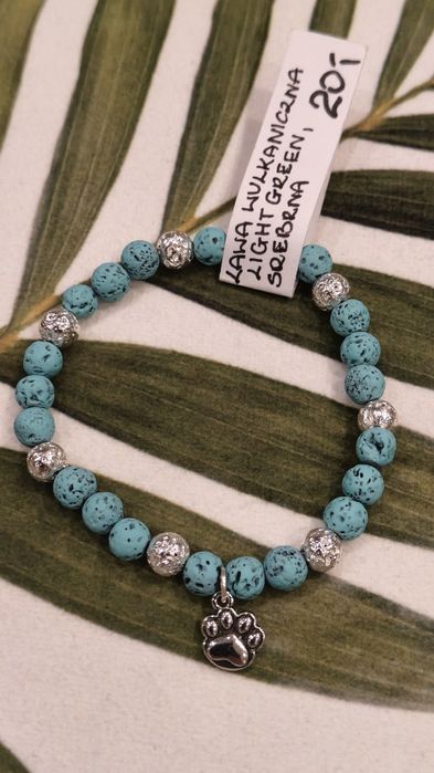 Bransoletka z naturalnych kamieni Lawa wulkaniczna