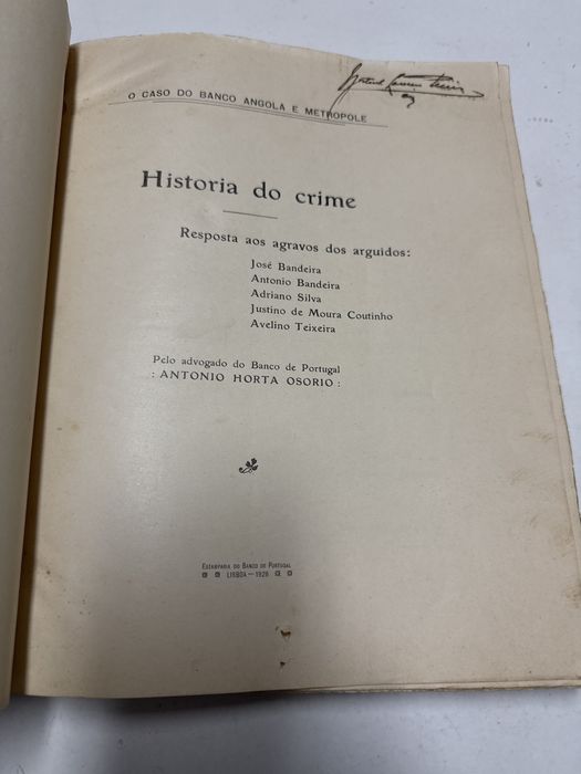 Livro crime 1928