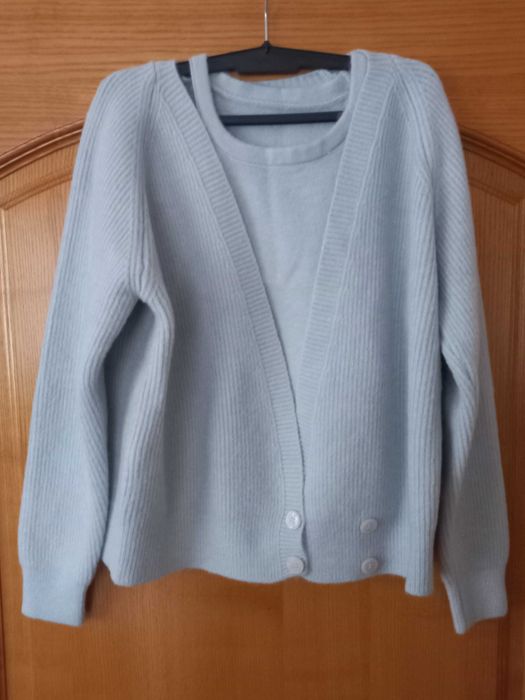 Комплект  женский кардиган и майка топ