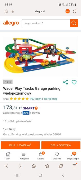 Garaż poziomowy Wader