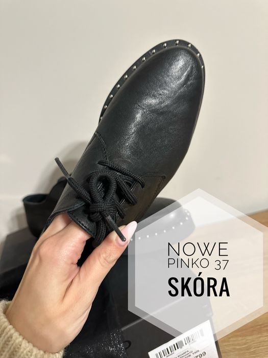 Nowe skórzane buty pinko