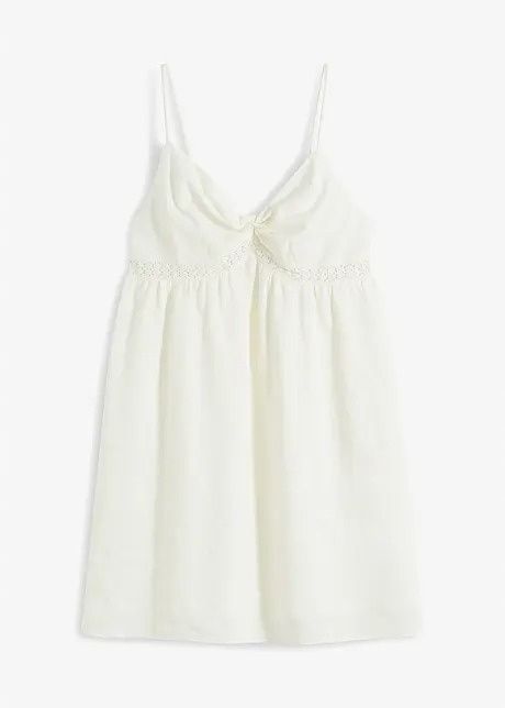 B.P.C sukienka plażowa krótka śmietankowa urocza r.44