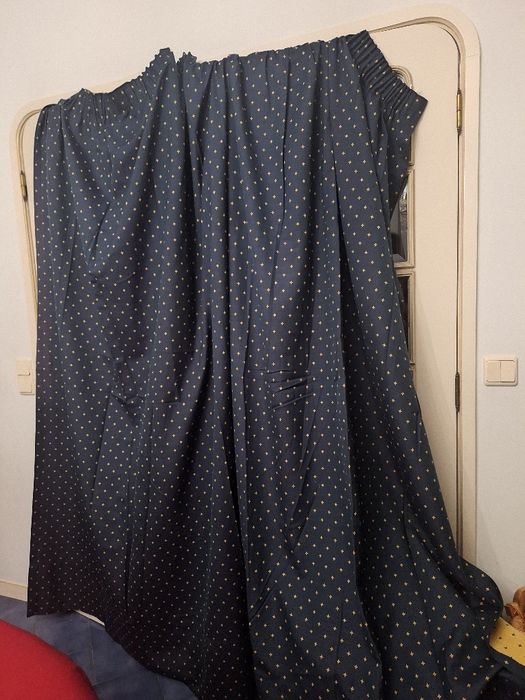 Cortinados  azul marinho