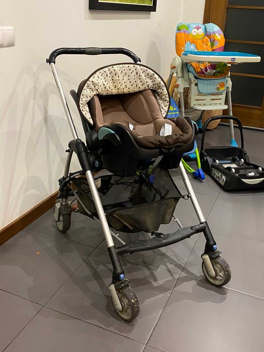 Carrinho+Bebeconfort KIT+CAMA madeira (tudo para bébé até criança)