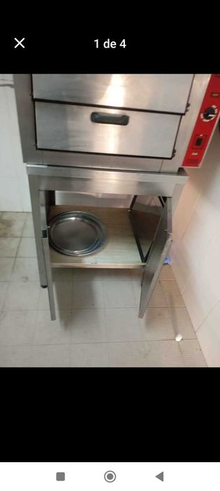 Forno pizza industrial a funcionar muito bem