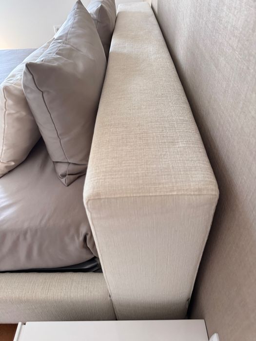 **Cama de casal estofada 160x200 com colchão Molaflex