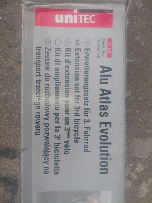 Unitek Evolution adapter do przewozu trzeciego rowera