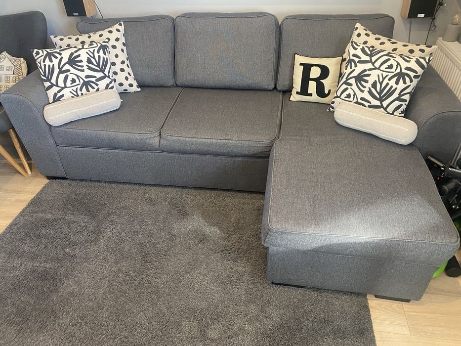 Narożnik rogówka kanapa sofa z funkcją spania agata meble ikea