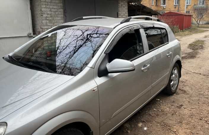 Рейлинги алюминиевые (HB, хром) Для Opel Astra H 2004-2013 г