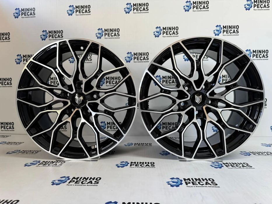 Jantes Fox FX9 em 18 (5x120) Preto e Polido