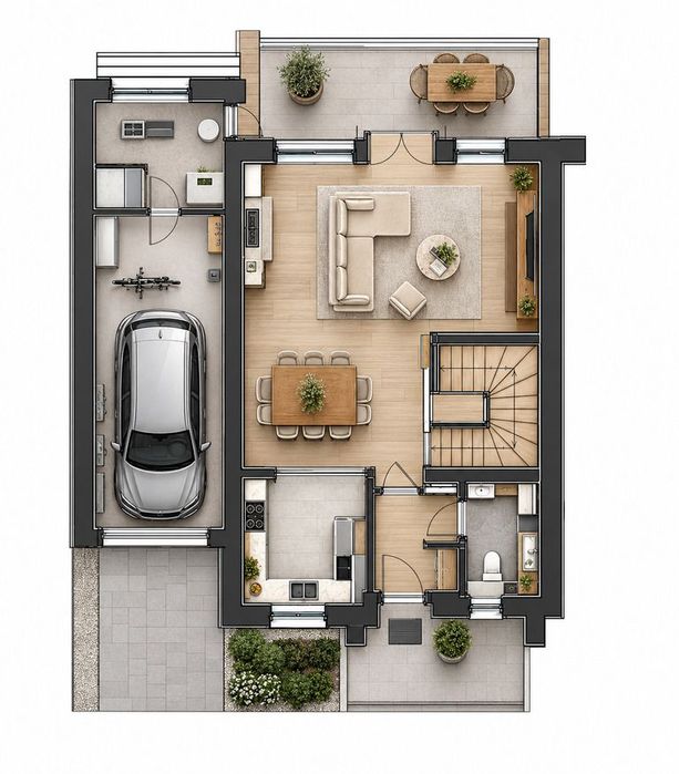 Nowy dom 144 m² | Deweloperski PLUS | Katowice-Podlesie