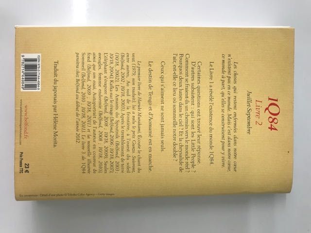 1Q84 Livros 1 e 2 de Haruki Murakami em francês - portes incluídos