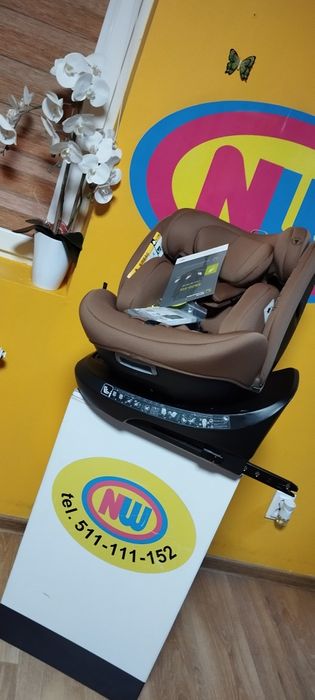 Nowy fotelik samochodowy ISOFIX obrotowy do 150 cm