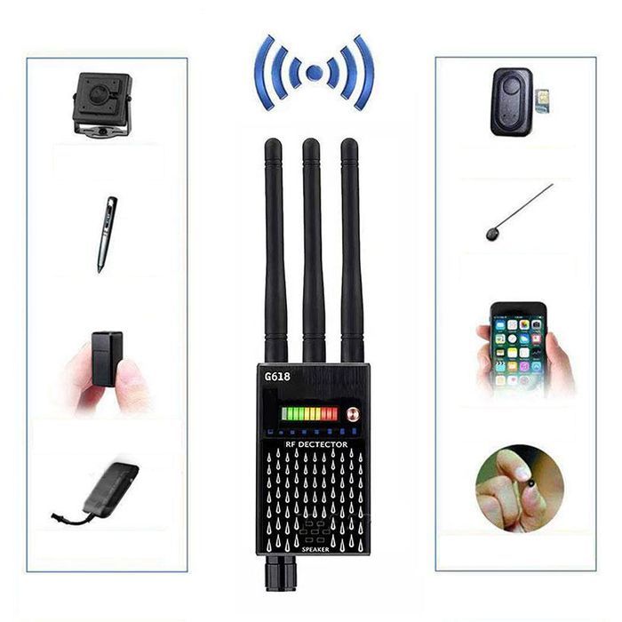 Wykrywacz lokalizatorów gps kamer podsłuchów mk618
