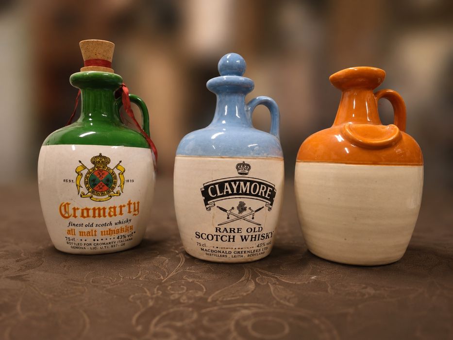 Garrafas vazias Whisky Escocês