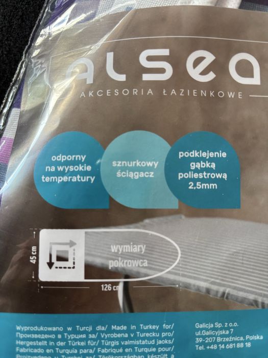 Pokrowiec na deske do prasowania bawełniany 126x45cm