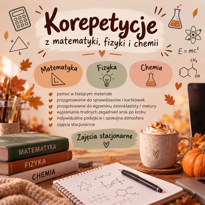 Korepetycje z matematyki, fizyki i chemii