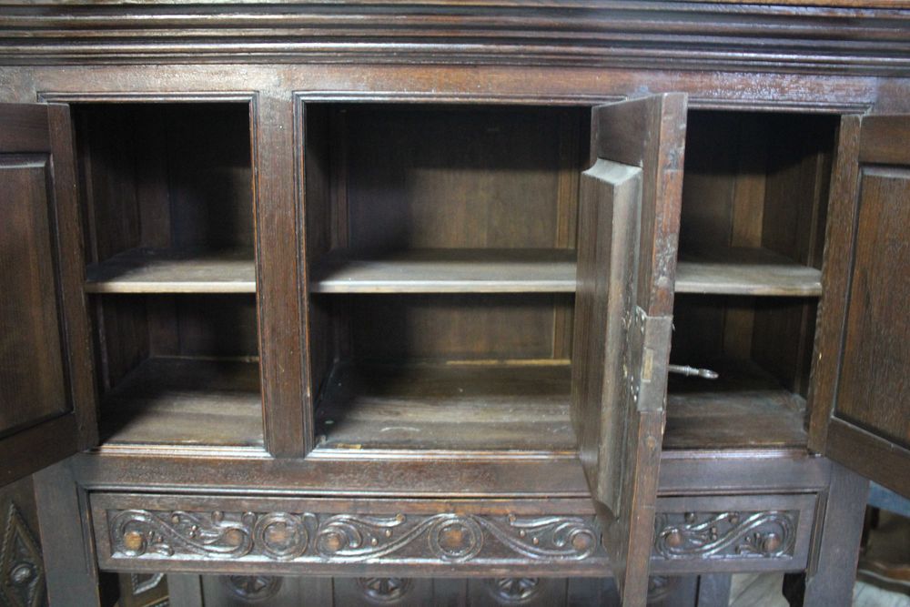 Antyczna Dębowa Komoda / Kredens /