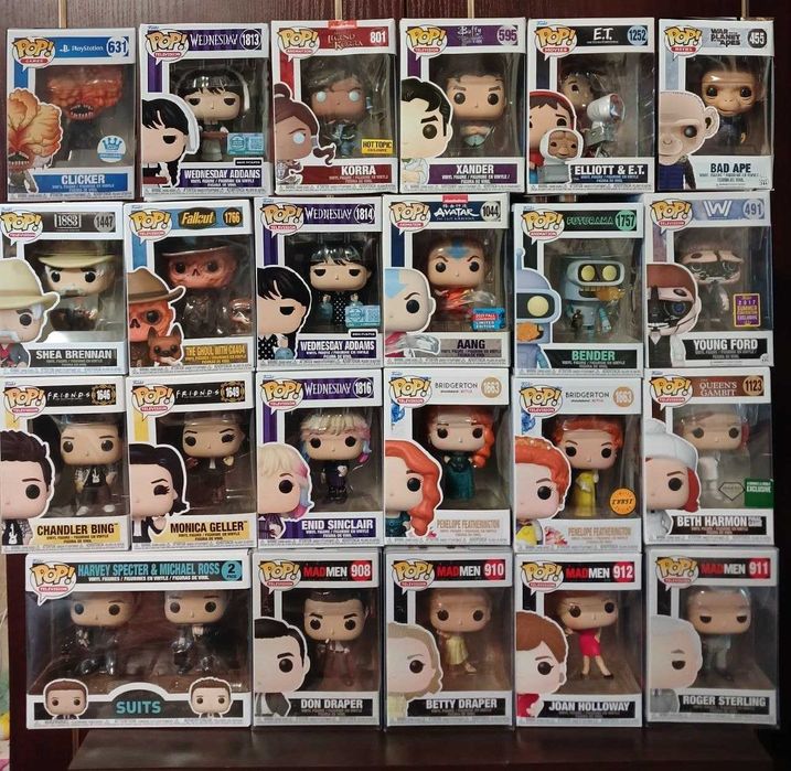 Фігурки Funko Фанко по серіалам Bridgerton, Strange things, Lust of Us