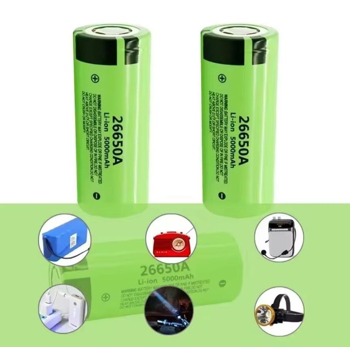 Panasonic  Батарейка Аккумулятор 26650А 3.7V-4.2 V  5000 mah Original