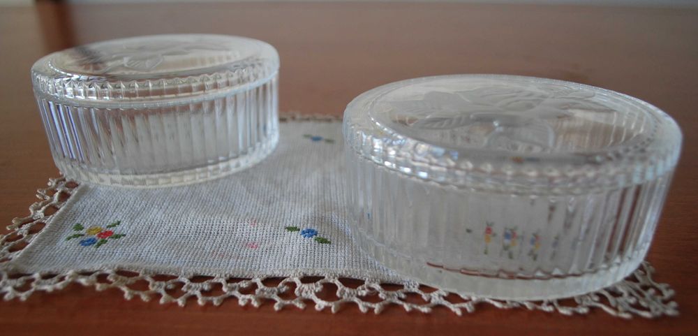 Guarda Jóias em Vidro Lapidado Cristal D´Arques