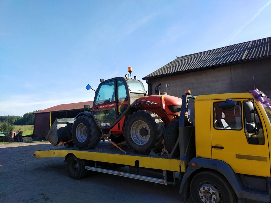 Pomoc drogowa- transport maszyn, holowanie, laweta
