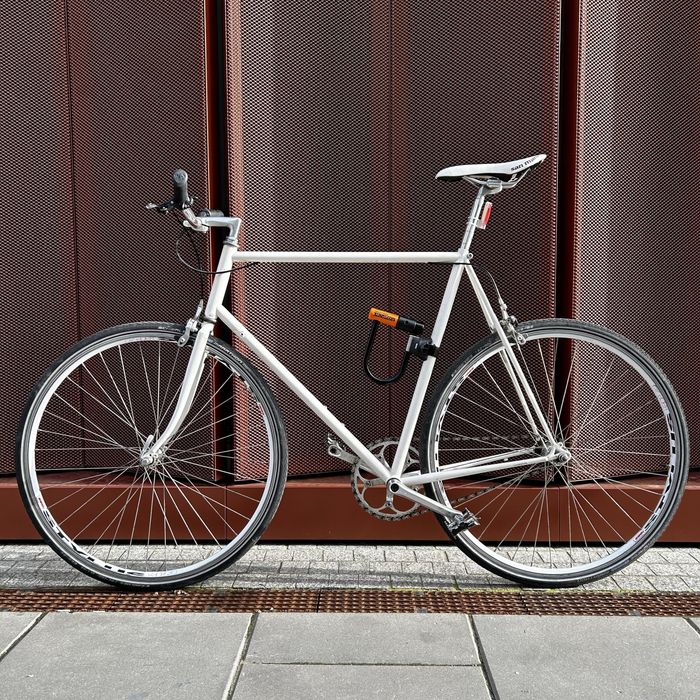 Rower Single Speed | Rama Peugeot | Ciepła Biel | Unikat