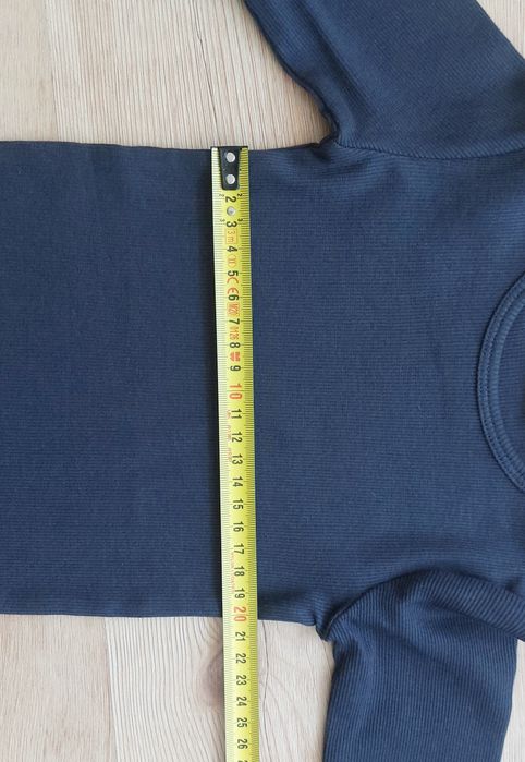 Nowe body granatowe roz 86 18M Wheat prążkowane dł rękaw