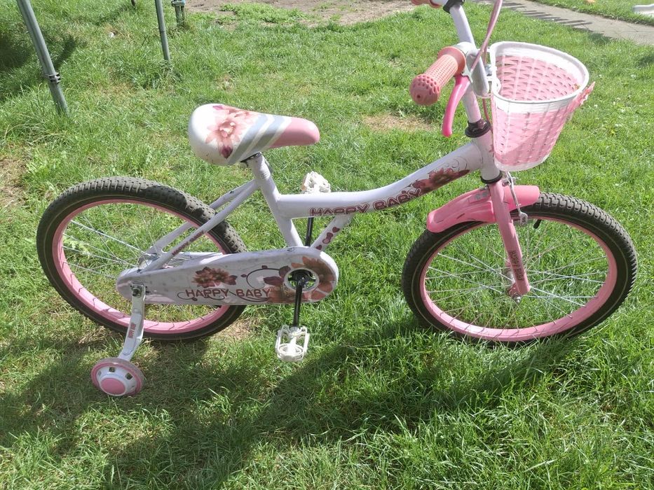 Sprzedam rower różowo biały