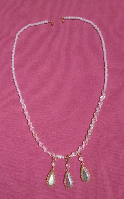 Колье чешское стекло бисер бусы ожерелье винтаж намисто