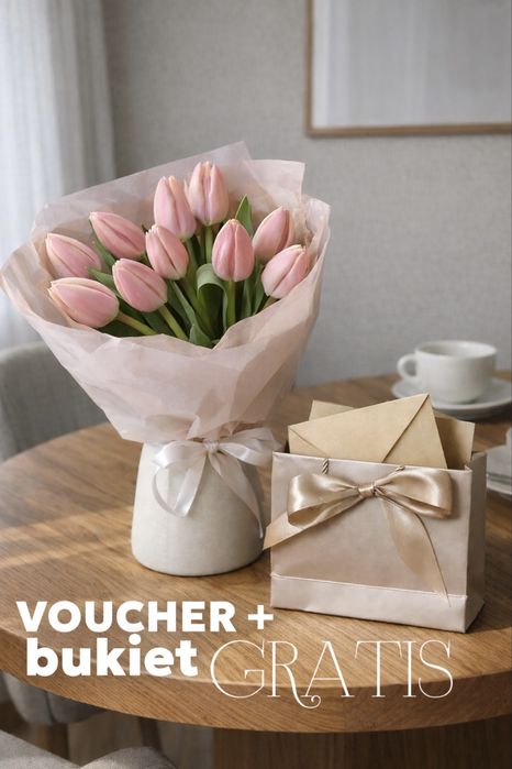 Voucher na sesję zdjęciową + bukiet tulipanów w prezencie