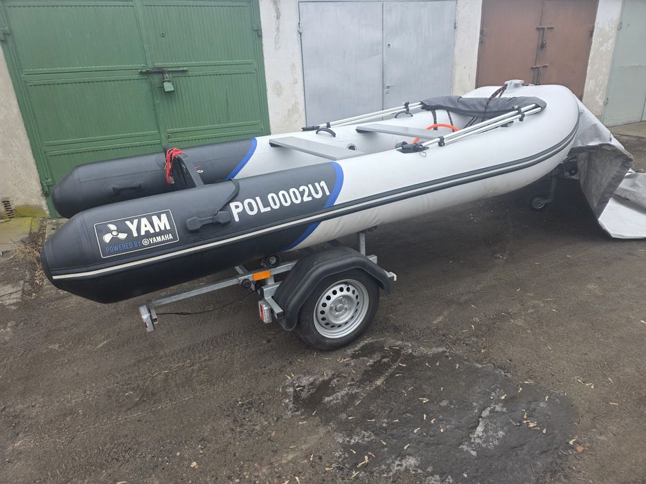 Ponton yamaha 380s + przyczepa +silnik