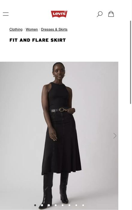 Чорна спідниця Levi’s