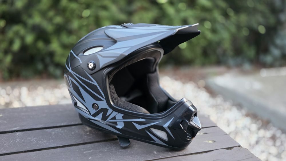 Zestaw NX Kask+Gogle+Pokrowiec Downhill NX Extreme r.S Fullface