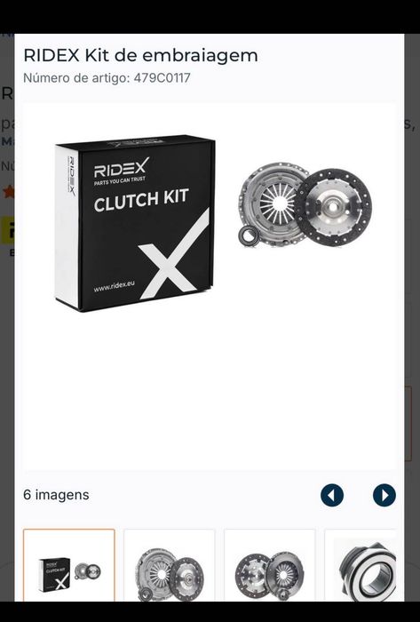 RIDEX 479C0117 Kit de embraiagem
