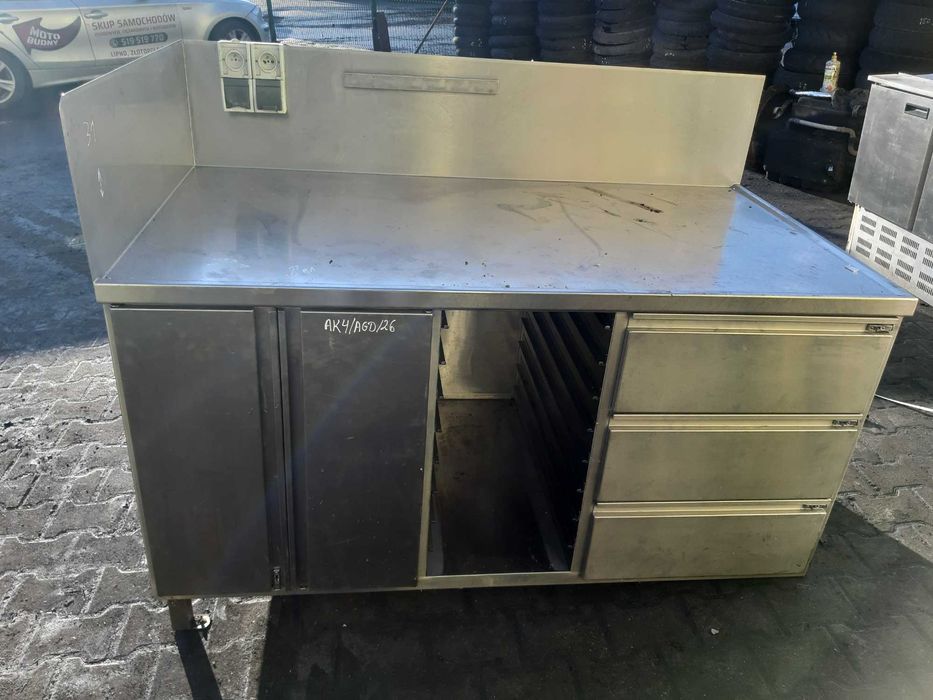Stół Roboczy ze stali nierdzewnej pod zabudowę 153x81x118