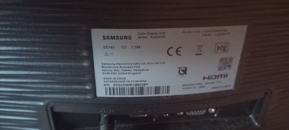 Monitor PC LCD 24 polegadas slim gaming