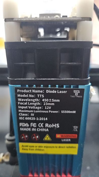 Máquina de corte e gravação  Twotree TTS-55 Pro 5W.
