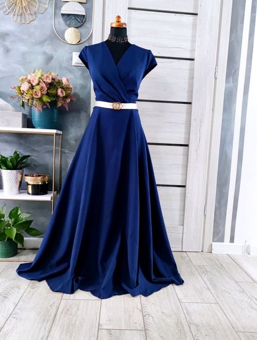 sukienka maxi wizytowa suknia dluga wieczorowa rozmiar XXL 44